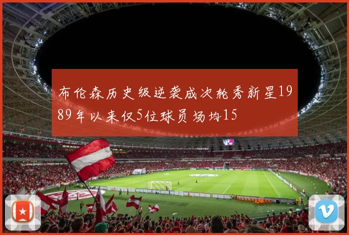 布伦森历史级逆袭成次轮秀新星1989年以来仅5位球员场均15
